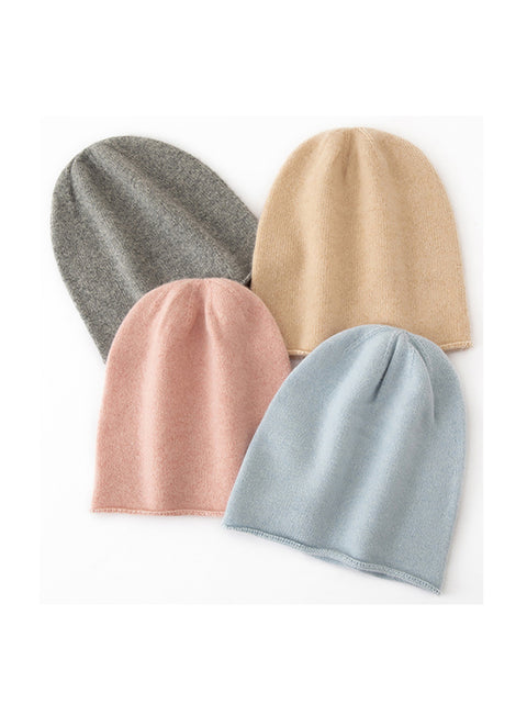 Winter Warm Casual Style Solid Kintted Hat