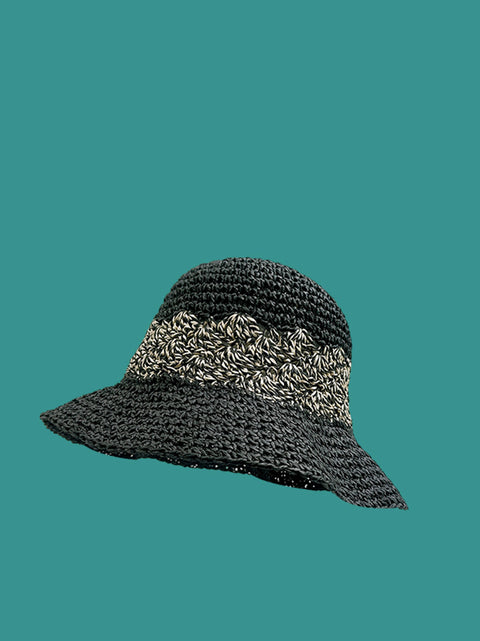 Women Summer Artsy Straw Sunproof Fishman Hat