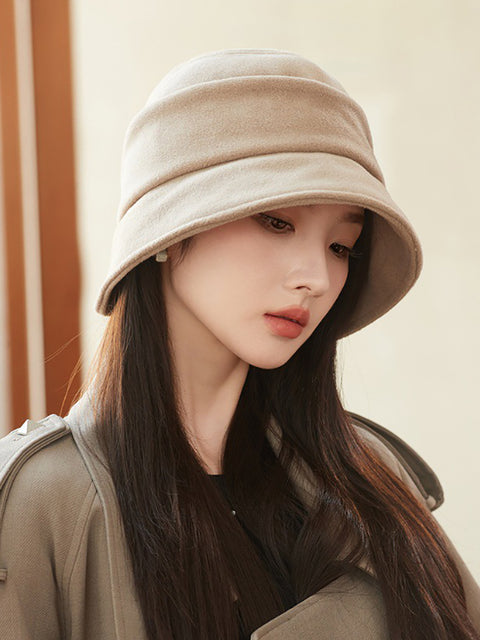 Women Winter Pure Color Warm Hat