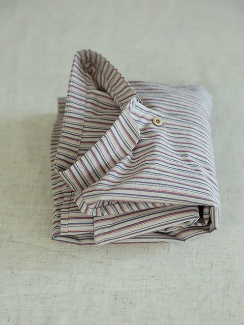 Women Spring Stripe Button-up 100%Cotton Shirt