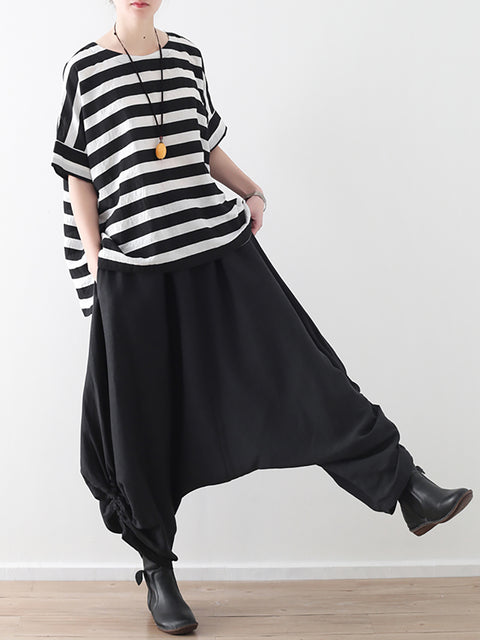 Women Spring Casual Solid Ankle Length Pants